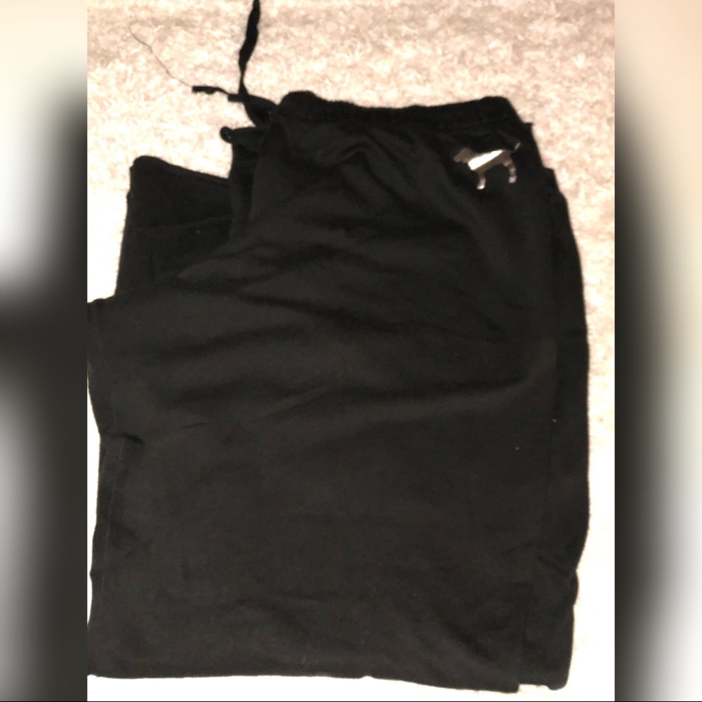 VS Pink Black Pajama Pants